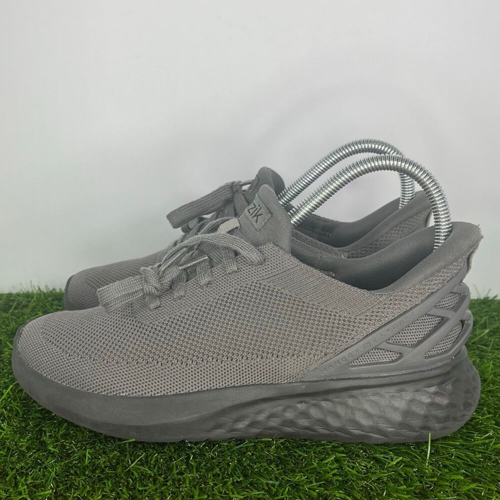 Kizik Athens Shoes Women’s 7 Gray Slip On Hands Free Sneakers Comfort